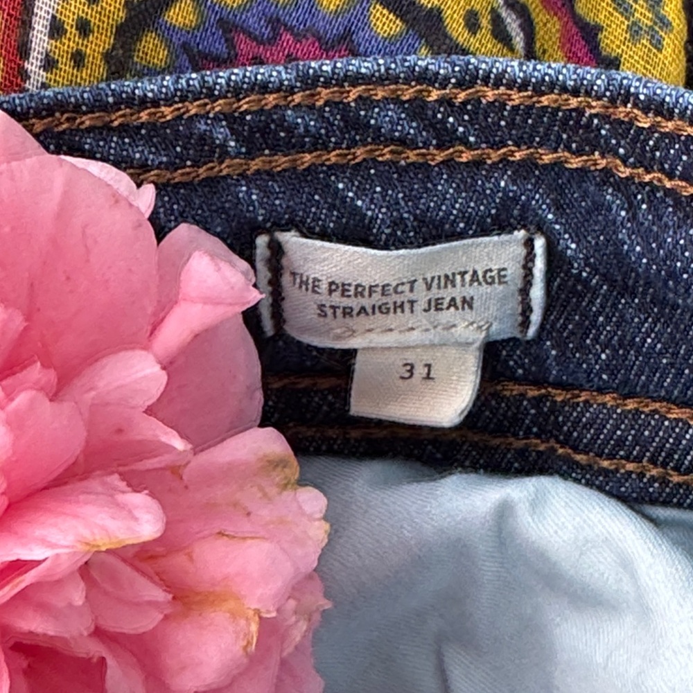 🩷 Madewell; The Perfect Vintage Straight Jean W/31 & L/27; Cotton/Hemp/Elastane - Picture 9 of 13